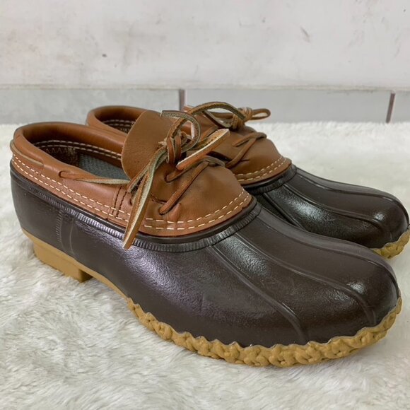 Bean Boots by L.L. Bean Mens 175061 Rubber Moccasins Waterproof Size 8 - Picture 4 of 14